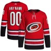 Adidas Maillot de Hockey Carolina Hurricanes Personnaliser 2023-24 Rouge Troisième Authentic - Homme